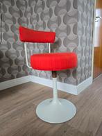 Vintage jaren 70 space age kaptafelstoel, Huis en Inrichting, Barkrukken, 1 kruk, Ophalen, Gebruikt, 60 tot 90 cm