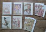 Vintage ongeschreven dubbele ansichtkaarten 14 stuks, Ophalen, 1980 tot heden