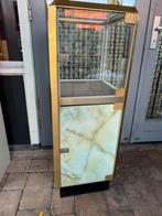 Vintage Vitrine Kastje met Glas en Marmerlook Jaren 70 Stijl, Ophalen of Verzenden