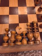 Vintage antiek jaren 30 schaakset met bord kompleet, Ophalen of Verzenden, Gebruikt