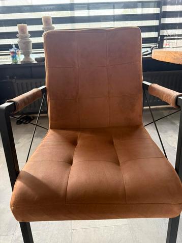 4x eettafel stoelen cognac beschikbaar voor biedingen