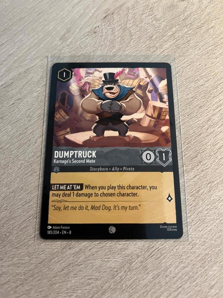 Dumptruck 185/204 | Reign of Jafar | Lorcana, Hobby en Vrije tijd, Verzamelkaartspellen | Overige, Nieuw, Losse kaart, Ophalen of Verzenden