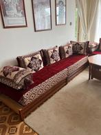 Marokkaanse zithoek met tafel ,eethoek en stoelen, Huis en Inrichting, Hout, Gebruikt, Marokkaans, Hoekbank
