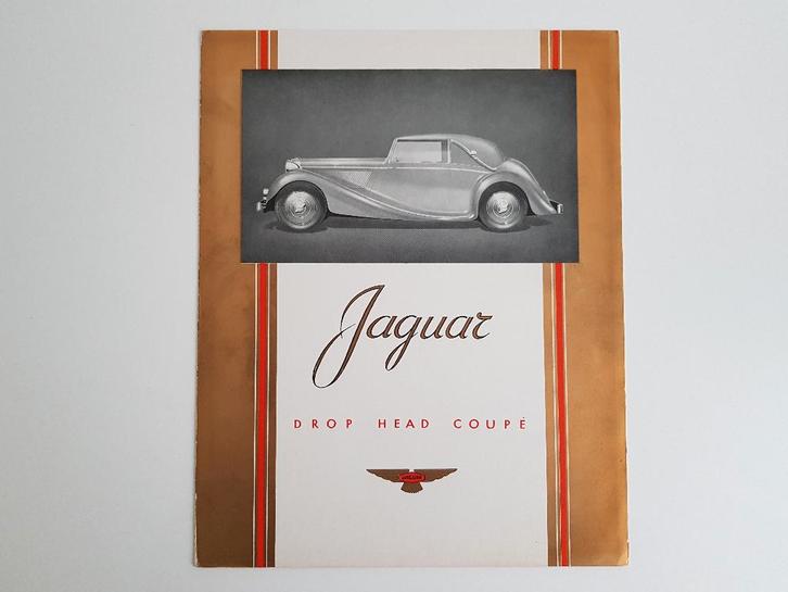 JAGUAR - Originele Drop Head Coupé brochure - ca 1946, Boeken, Auto's | Folders en Tijdschriften, Overige merken, Ophalen of Verzenden