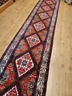 Vintage handgeknoopt perzisch tapijt loper hamadan 417x85, Info@SlatsAntiek.nl, Perzisch, 200 cm of meer, Rechthoekig