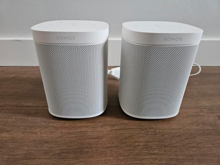 Sonos One SL set, wit, Audio, Tv en Foto, Luidsprekers, Zo goed als nieuw, Front, Rear of Stereo speakers, Minder dan 60 watt