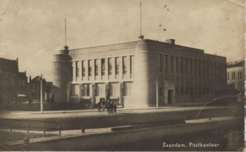 Zaandam postkantoor fotokaart ca. 1930 (gestempeld 1932) beschikbaar voor biedingen