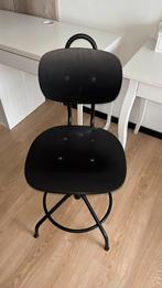 Bureau stoel IKEA zwart, Huis en Inrichting, Barkrukken, 60 tot 90 cm, In hoogte verstelbaar, Zo goed als nieuw, Hout