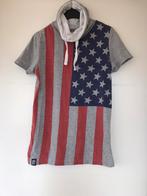 Zgan, Coolcat, T-shirt grijs, Amerikaanse vlag, maat 146/152, Kinderen en Baby's, Kinderkleding | Maat 146, Jongen, Ophalen of Verzenden