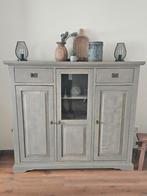 Houten kast taupe/grijs - Landelijk interieur, Ophalen