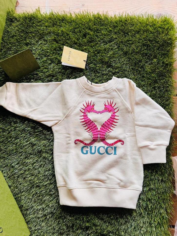 Gucci Kinder Sweatshirt - maat 9/12 maanden, Kinderen en Baby's, Kinderkleding | Overige, Zo goed als nieuw, Jongen of Meisje
