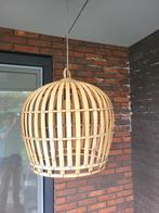 Vogelkooi houten hanglamp, Gebruikt, Ophalen of Verzenden, Hout, 50 tot 75 cm