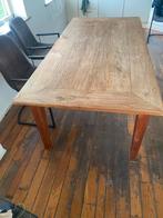 Massief teakhouten eettafel, Ophalen, Gebruikt, Teakhout, 200 cm of meer