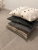 4 sierkussens (1 x RAW) te koop, Huis en Inrichting, Woonaccessoires | Kussens, Ophalen of Verzenden, Zo goed als nieuw, Grijs