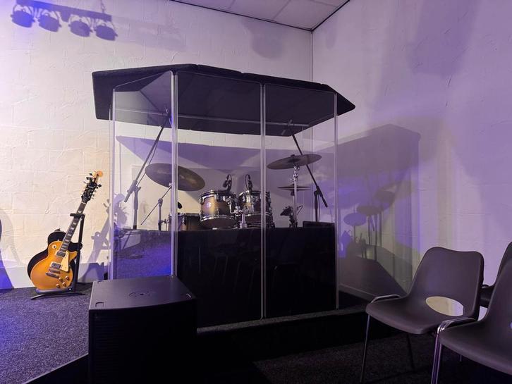 Drumscherm / Drumcage / Clearsonic, Muziek en Instrumenten, Drumstellen en Slagwerk, Zo goed als nieuw, Overige merken, Ophalen