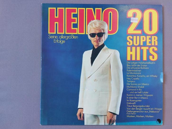 LP:  HEINO  -  20 Super hits, Cd's en Dvd's, Vinyl | Pop, Gebruikt, 1960 tot 1980, 12 inch, Ophalen of Verzenden