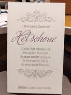 Hans-Georg Gadamer - Het schone Boom Kleine Klassieken, Ophalen of Verzenden, Zo goed als nieuw, Hans-Georg Gadamer