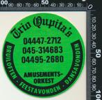 Sticker: Amusementsorkest Trio Dupitas, Verzamelen, Ophalen of Verzenden, Zo goed als nieuw, Bedrijf of Vereniging