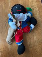 Zwarte Piet Pop rood/ blauw met jute zak, Diversen, Sinterklaas, Ophalen of Verzenden, Zo goed als nieuw