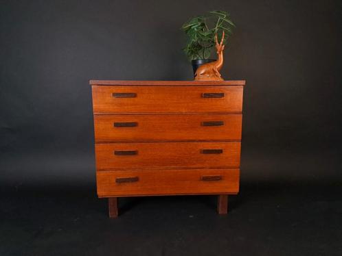 Vintage Midcentury Retro Design Ladekast, Huis en Inrichting, Kasten | Ladekasten, Gebruikt, Minder dan 100 cm, 50 tot 100 cm