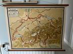 Oude antieke school landkaart Zwitserland, Antiek en Kunst, Antiek | Schoolplaten, Ophalen of Verzenden, Aardrijkskunde