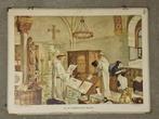 In een middeleeuwsch Klooster versie 1 / J.H. Isings, Antiek en Kunst, Antiek | Schoolplaten, Ophalen, Geschiedenis