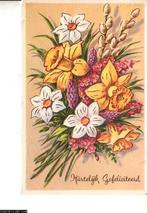 Ansichtkaart	Hartelijk Gefeliciteerd	Bloemen	Narcissen, Verzenden, 1960 tot 1980, Gelopen, Natuur