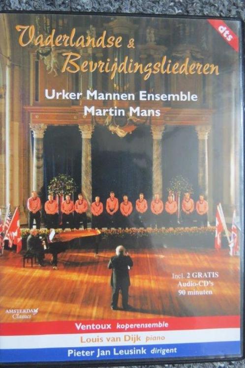 2cd en Dvd: Vasderlandse en bevrijdingsliederen Urker Mannen, Cd's en Dvd's, Dvd's | Muziek en Concerten, Zo goed als nieuw, Alle leeftijden