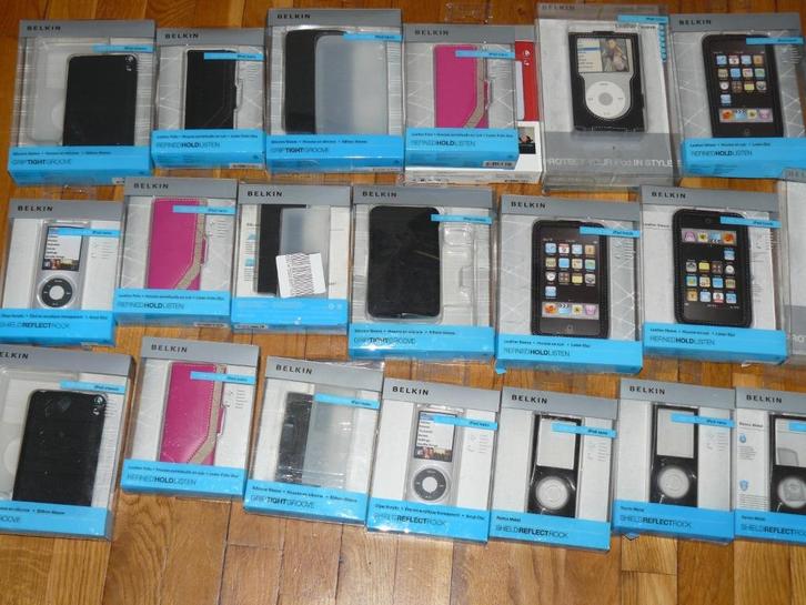 Belkin' iPod Accessoires Nieuw in verpakking, Audio, Tv en Foto, Mp3-spelers | Accessoires | Apple iPod, Nieuw, Opberg- of Beschermhoesje