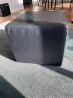 Leren Poef - Stijlvol & Comfortabel, Ophalen, Minder dan 50 cm, Gebruikt, Vierkant