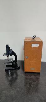 Incomplete oympus microscoop in houten kist, Audio, Tv en Foto, Optische apparatuur | Microscopen, Gebruikt, Olympus, Biologische microscoop