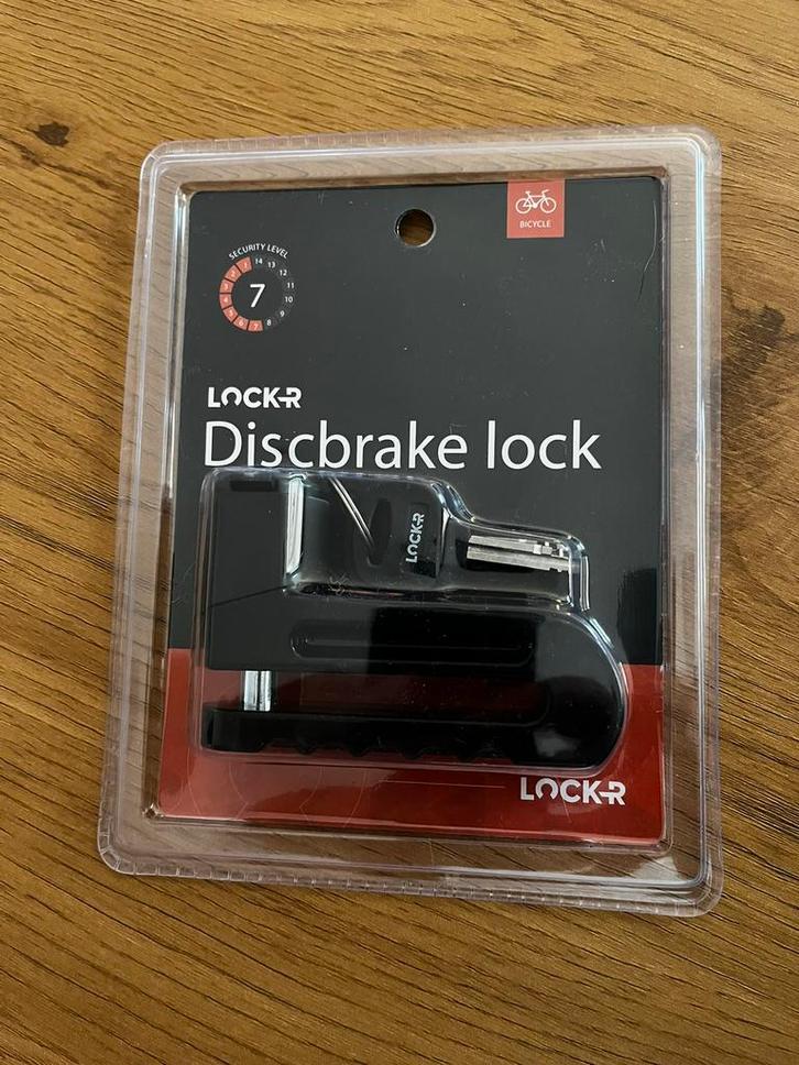 Lock-R remschijf slot, Fietsen en Brommers, Fietsaccessoires | Fietssloten, Nieuw, Overige fietssloten, Ophalen of Verzenden