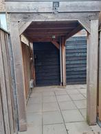 Houten Afdak / Overkapping met Rabat Afscheiding, Tuin en Terras, Overkappingen, Ophalen of Verzenden, Gebruikt, Veranda