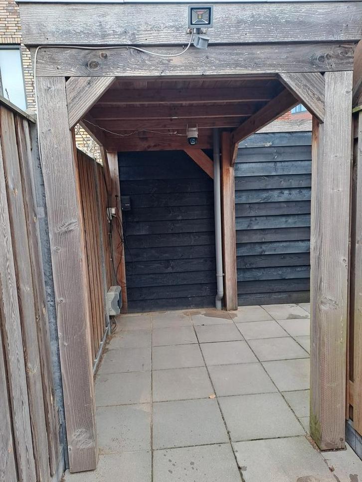 Houten Afdak / Overkapping met Rabat Afscheiding, Tuin en Terras, Overkappingen, Gebruikt, Veranda, Ophalen of Verzenden