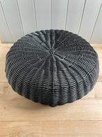 Vintage IKEA Ottoman hocker poef 1980s, Gebruikt, Rond, Ophalen of Verzenden, Minder dan 50 cm