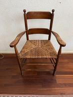 Antieke stoel met biezen zitting, Antiek en Kunst, Antiek | Meubels | Stoelen en Banken, Ophalen
