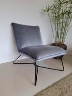 Grijze fauteuil - Modern design, Huis en Inrichting, Stoelen, Ophalen of Verzenden, Zo goed als nieuw, Metaal, Eén