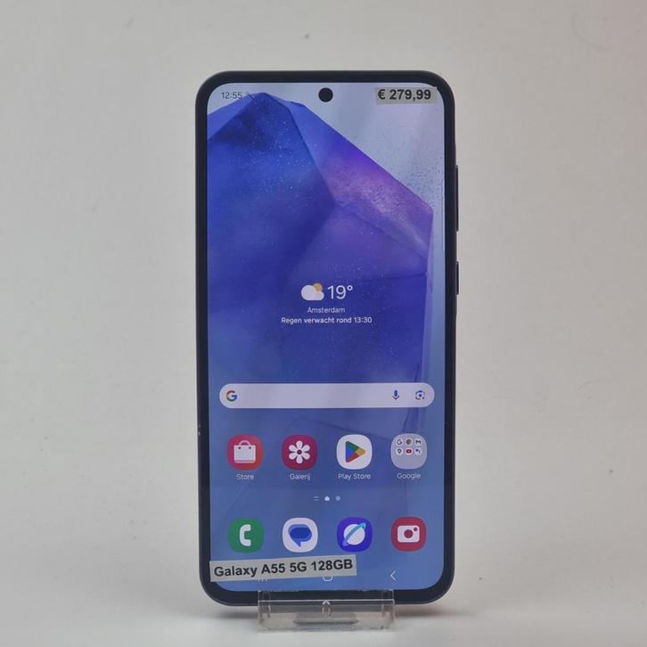 Samsung Galaxy A55 5G Awesome Navy 128GB | In Nette Staat, Telecommunicatie, Mobiele telefoons | Samsung, Zo goed als nieuw