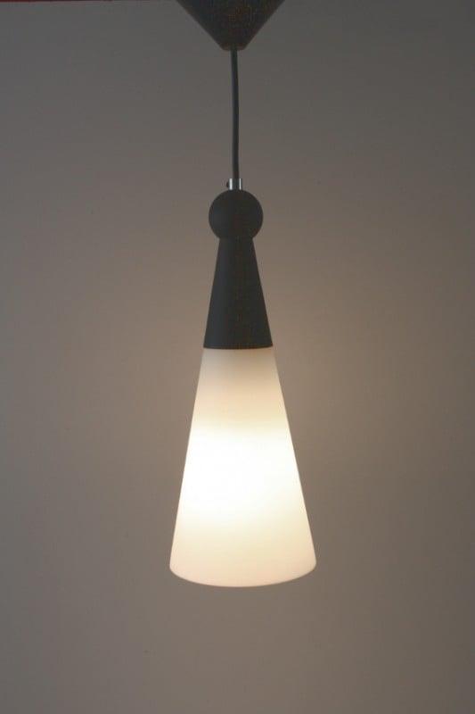 Vintage Herda hanglamp, Huis en Inrichting, Lampen | Hanglampen, Zo goed als nieuw, Minder dan 50 cm, Metaal, Ophalen