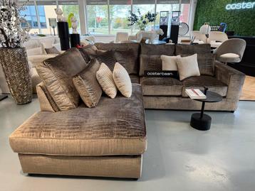 Luxe Velvet Croco Hoekbank Pocket 250x250cm NIEUW - Croco543 beschikbaar voor biedingen