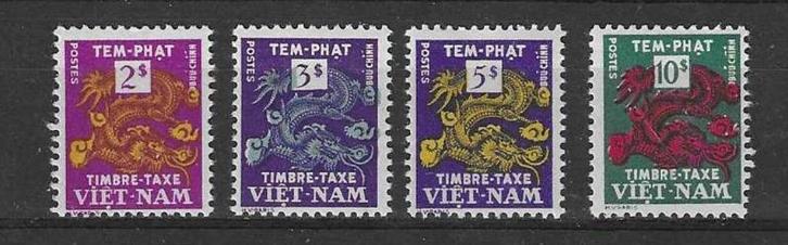 Vietnam (Zuid) Michel P 7-P 10 postfris, Postzegels en Munten, Postzegels | Azië, Postfris, Zuidoost-Azië, Ophalen of Verzenden