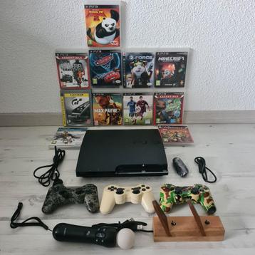 Koopje Playstation 3 met 11 spellen 