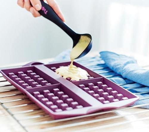 upperware siliconen multiflex Wafelvorm bakvorm + recepten, Huis en Inrichting, Keuken | Tupperware, Nieuw, Overige typen, Wit