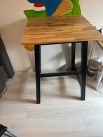Hoge tafel met twee krukken, Huis en Inrichting, Tafels | Statafels, Ophalen of Verzenden, Zo goed als nieuw
