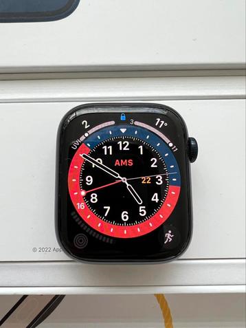 Appel Watch series 8 gps 45mm Nike middernacht aluminium 