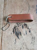 Bruine Leren Sleutelhanger met Ring, Ophalen of Verzenden, Nieuw
