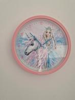 Topmodel klok met roze rand, Ophalen of Verzenden, Zo goed als nieuw, Klok