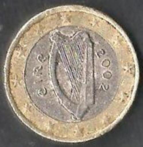 1 € munt Ierland 2002. ADV. no.1 S., Postzegels en Munten, Munten | Europa | Euromunten, Losse munt, 1 euro, Ierland, Verzenden
