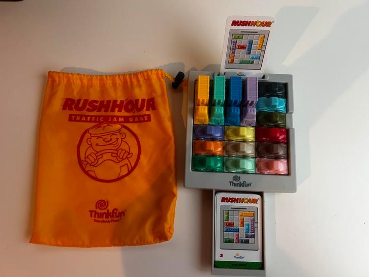 Rush Hour, Hobby en Vrije tijd, Gezelschapsspellen | Overige, Zo goed als nieuw, Een of twee spelers, Ophalen of Verzenden