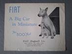 Brochure FIAT 500 - UK, Ophalen of Verzenden, Gelezen, Overige merken